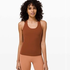 Lululemon Cool RB Short TNk Nulu Dark Terracotta